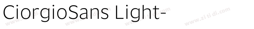 CiorgioSans Light字体转换